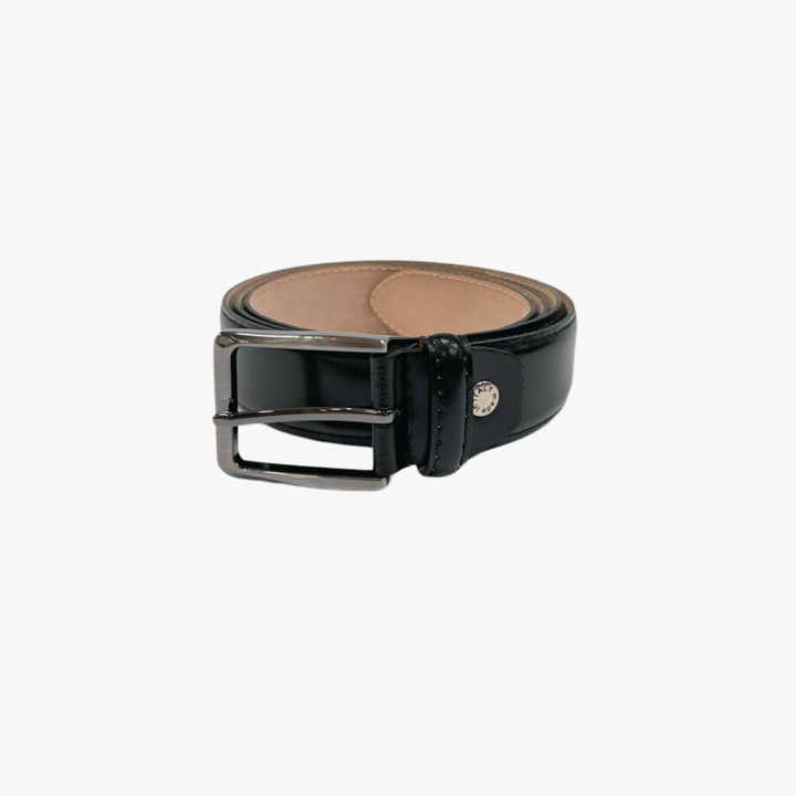 Real Genuine Leather Belt - BLACK -