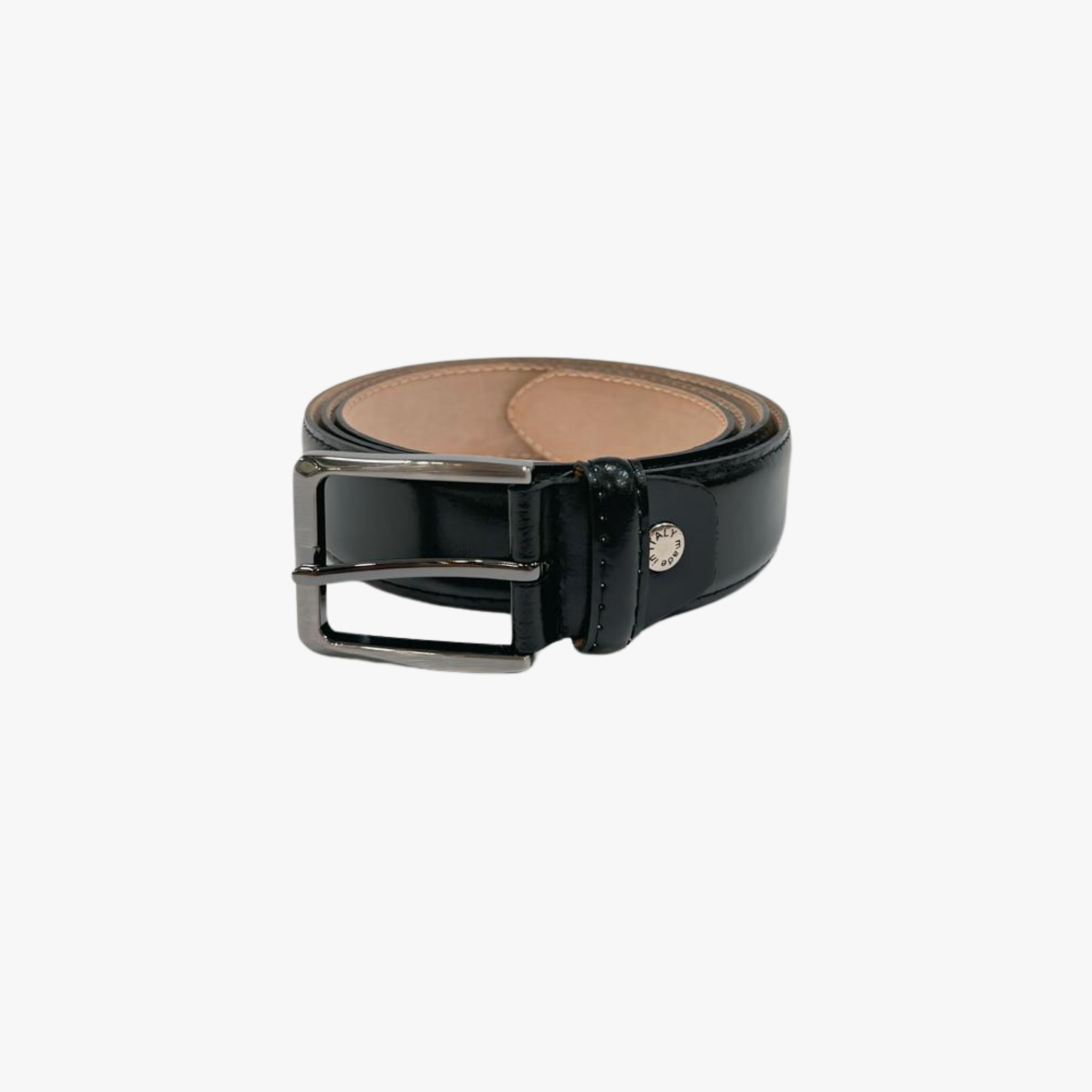 Real Genuine Leather Belt - BLACK -