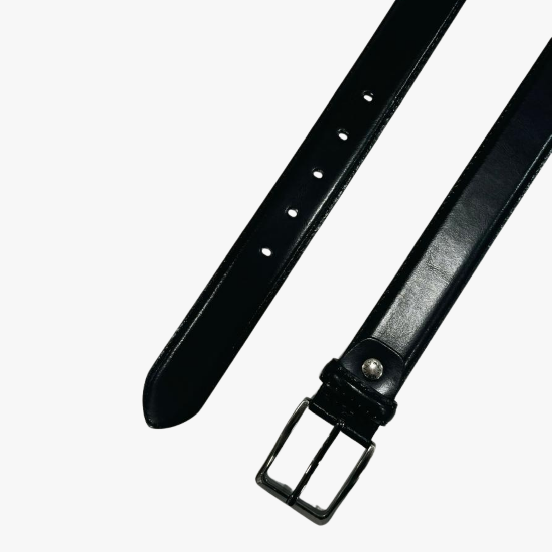 Real Genuine Leather Belt - BLACK -