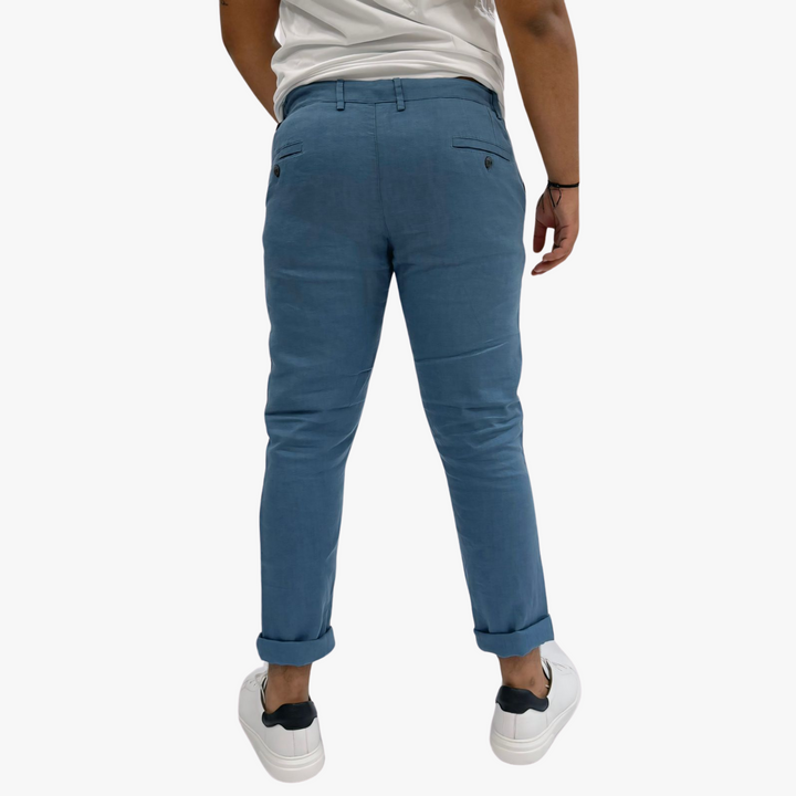 Blue Linen Pant